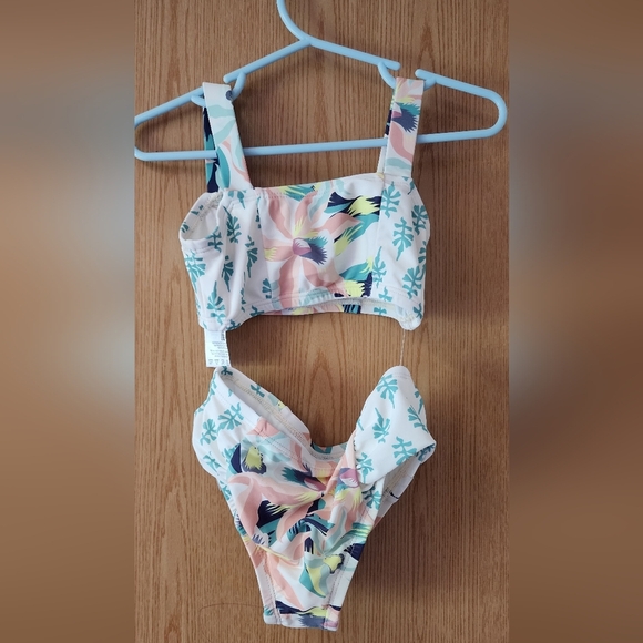 Tropical Print Bikini Set - Picture 2 of 4